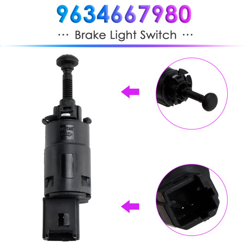 1996-2018 Peugeot Partner I Brake Light Switch 9634667980 Generic