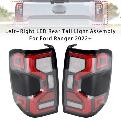 2022+ Ford Ranger Left+Right LED Rear Tail Light Assembly Generic
