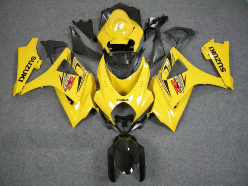 Fairings Suzuki GSXR 1000 Yellow Black GSXR Racing  (2007-2008) Fairings Suzuki GSXR 1000 Yellow Black GSXR Racing  (2007-2008)
