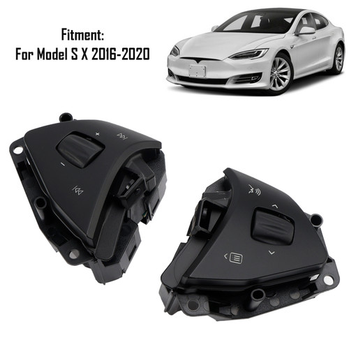 2016-2020 Model S X Left+Right Steering Wheel Audio Voice Control Button Generic