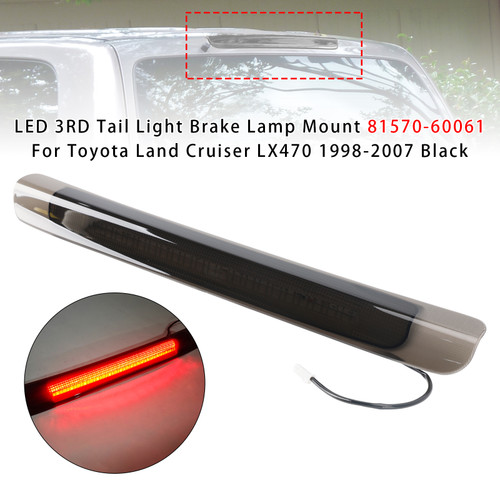 1998-2007 Toyota Land Cruiser LED 3RD Tail Light Brake Lamp Mount 81570-60061 Black Generic