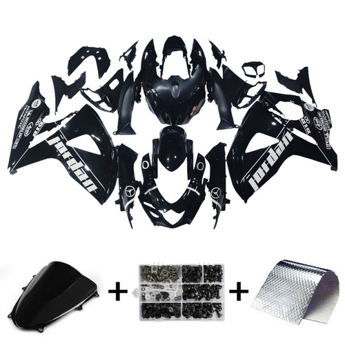 2009-2016 Suzuki GSXR 1000 Black Jordan Racing Amotopart Fairings Customs Fairing 2009-2016 Suzuki GSXR 1000 Black Jordan Racing Amotopart Fairings Customs Fairing