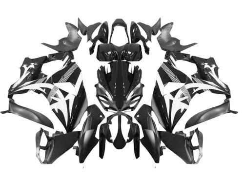 Fairings Suzuki GSXR 1000 Black & White Tribal Racing  (2009-2016)