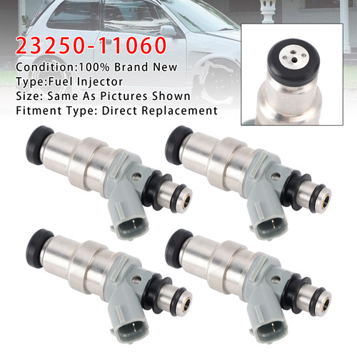 Toyota Starlet EP82 EP91 4EFTE 4Pcs Fuel Injector 23250-11060 Generic