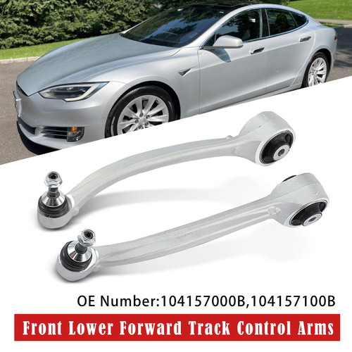 2012-2022 Tesla Model S 5YJS 2x Front Lower Forward Track Control Arms 104157000B Generic