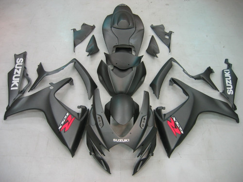 Fairings Suzuki GSXR 600 750 Black Matte GSXR Racing  (2006-2007)