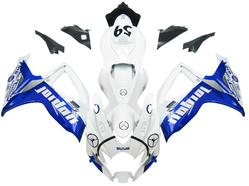 Fairings Suzuki GSXR 600 750 White & Blue Jordan Racing  (2006-2007)