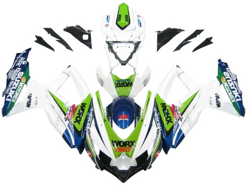 Fairings Suzuki GSXR 600 750 Multi-Color Worx Racing  (2008-2009-2010)