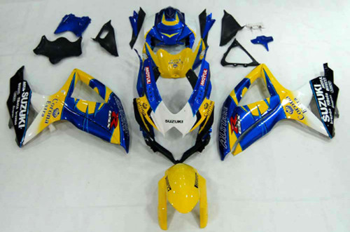 Fairings Suzuki GSXR 600 750 Yellow Blue Alstare Corona Racing  (2008-2009-2010) Fairings Suzuki GSXR 600 750 Yellow Blue Alstare Corona Racing  (2008-2009-2010)