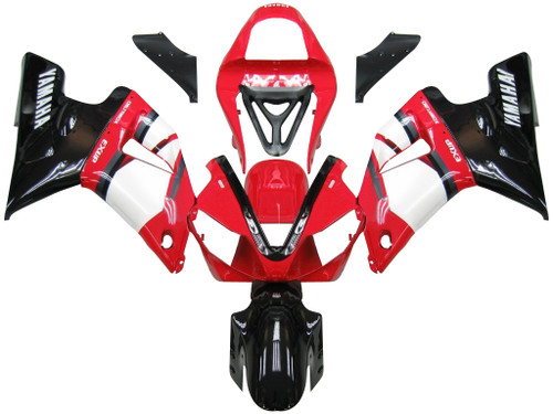 Fairings Yamaha YZF-R1 Red White Black  R1 Racing (2000-2001)