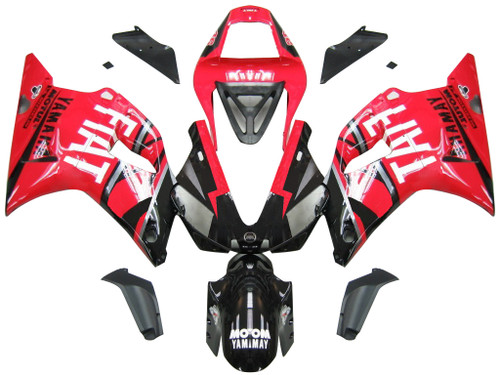 Fairings Yamaha YZF-R1 Red Black No.46 FIAT Racing (2000-2001)