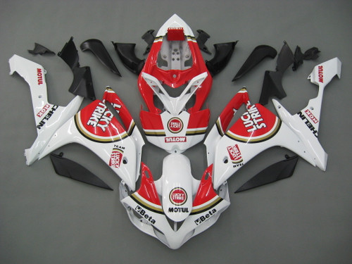 Fairings Yamaha YZF-R1 White Red Lucky Strike Racing (2007-2008)