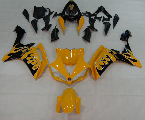 Fairings Yamaha YZF-R1 Yellow & Black Flame R1 Racing (2007-2008) Fairings Yamaha YZF-R1 Yellow & Black Flame R1 Racing (2007-2008)
