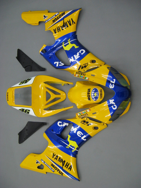 Fairings Yamaha YZF-R1 Yellow Blue No.46 Camel Racing (1998-1999)