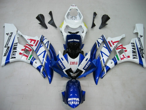 Fairings Yamaha YZF-R6 White Blue No.46 FIAT R6 Racing (2006-2007)