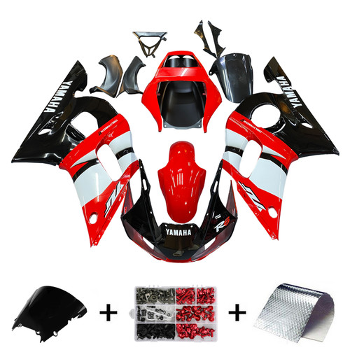 Fairings Yamaha YZF-R6 Red Black R6 Racing (1998-2002)