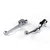 Skull Style Brake Clutch Levers Set Harley Davidson Super Glide FXDI (2005-2006) Chrome