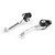 Shorty FLEX Pivot Levers Brake & Clutch Set Yamaha YZ125 250 (2001-2007)