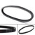 Drive Belt 59011-1053  For Kawasaki KAF620 Mule 3010 4X4 E1-E8, Advanrage Classic, Trans 4X4, Hardwoods Green HD (05-08) 3020 Turf (01-03) 3000 G1-G8 (01-08) Black