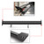 135cm Universal Hatch Adjustable Aluminum GT Rear Trunk Racing Spoiler Wing, Black