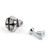 Union Jack Chrome Metal License Plate Frame Screw Bolt Cap Mini Cooper, Black Gunmetal