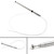 Antenna Rod With Drive Cable 86337-60080 for Toyota Land Cruiser (96-97) Lexus LX450 (96-98) Silver Antenna Rod With Drive Cable 86337-60080 for Toyota Land Cruiser (96-97) Lexus LX450 (96-98) Silver