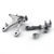 Front Footpegs Footrests Brackets Set Kawasaki ZX6R 636 (2005-2008) 35063-0419-458, 35063-0160, 55020-0134, 55020-0135, 34028-0059, 34028-0060