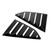 ABS Side Window Louver Cover Scoop Black Fit For Chevrolet Camaro (2017+) Black