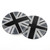 Wheel Center Hub Cap Emblem Badge decal Black Union Jack UK Flag for Mini Cooper Wheel Center Hub Cap Emblem Badge decal Black Union Jack UK Flag for Mini Cooper