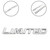 LIMITED Decal Badge Emblem Sticker Fender Car Metal Side Universal, Chrome