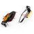7/8" Aluminum Rear View Side Mirror Handle Bar End Universal Motorcycle, Gold