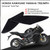 Tank Traction Pad Side Gas Knee Grip Protector Honda Kawasaki Triumph Yamaha, Black
