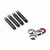 Door Lock Pin 4pcs Set for Mini Cooper (All Models) Carbon Fiber Union Jack Gray