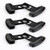 6X Carbon Fiber Car Safety Seat Belt Buckle Alarm Stopper Clip Clamp Universal