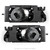Fog Lights Lamps Crystal Gray Lens For BMW E36 3-series 2/4dr all models 1992-1998 Yellow