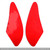 Tank Traction Pad Side Gas Knee Grip Protector For Kawasaki ZX-6R 07-08 Red Tank Traction Pad Side Gas Knee Grip Protector For Kawasaki ZX-6R 07-08 Red