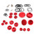 Upper Frame Plugs Caps Covers Set CNC Aluminum For BMW R1200GS ADV LC 13-19 Red Upper Frame Plugs Caps Covers Set CNC Aluminum For BMW R1200GS ADV LC 13-19 Red