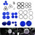 Upper Frame Plugs Caps Covers Set Aluminum For BMW R1200GS ADV LC 13-19 blue Upper Frame Plugs Caps Covers Set Aluminum For BMW R1200GS ADV LC 13-19 blue