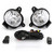 Front Bumper Fog Light Lamp Cover Kit For Toyota Hilux VIGO MK7 2012-2014 Black