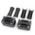 22mm 25mm 28mm Engine Frame Bar Slider Pads Black