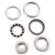 Steering Stem Bearing Seal Kit 92045-1382 92045-1384 For Kawasaki ZX1200 Ninja ZX12R 00-01 ZX600 Ninja ZX-6R 05