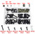 177PCS Sportbikes Fairing Bolts Kit M5/M6 Fastener Screws Black