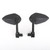 7/8" Handle Bar End Mirrors Universal Black