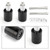 CNC Heavy Weight 7/8" 22mm Handle Bar Ends Vibration Reducing Sliders Set Black