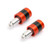 7/8" 22mm Handle Bar Ends Heavy Weight Vibration Reducing Plugs Set 210g Orange
