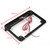 6" LED License Plate Frame With LED Tail Brake Light Universal Motorcycle Black