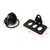 Grill Tail Light License Plate Illuminate Bracket Vintage Retro Side Axle Mount Harley Custom Sportster Bobber, Black