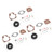 Carburetor Carb Rebuild Repair Kit w Float 3PCS For Johnson Evinrude 396701 18/20/25/28/30/35/40/45/48/50/60/70/75 HP