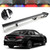 Hatch Adjustable Aluminum Rear Trunk Wing Racing Spoiler With LED Universal Black