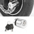 Anti-theft SECURITY LOCK Wheel Disc Brake Lock For most of motorcycle and bicycle silver